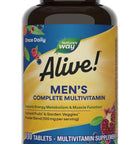 Natures Way Alive Mens 50+ Complete Multivitamin High Potency B-Vitamins 50 Tablets