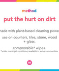 Method All-Purpose Cleaning Wipes French Lavender Multi-Surface Compostable 70 Count (Pack of 3)