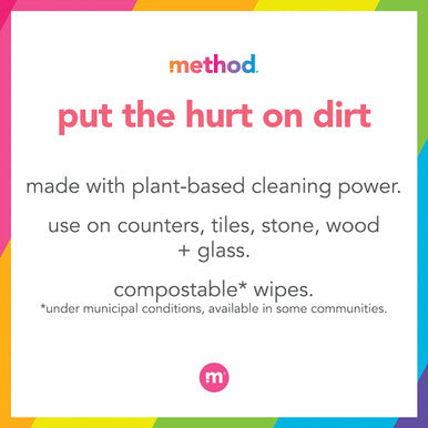 Method All-Purpose Cleaning Wipes French Lavender Multi-Surface Compostable 70 Count (Pack of 3)