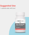 Allergy Research Group Zinc Picolinate Supplement - Supports Normal Health Immune Response, Highly Bioavailable, Well-Absorbed, Hypoallergenic, Vegetarian Capsules - 60 Count