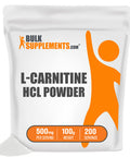 BulkSupplements L-Carnitine Powder - Amino s Supplement for Muscle Recovery & Endurance - - 500mg , 200 Servings (100 Grams - 3.5 oz)