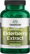 Swanson Sambucus Elderberry Extract 575 mg 120 Veg Caps