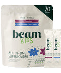 Beam Kids Multivitamin Powder Kids Vitamins with Greens Probiotic & Prebiotic Immune Support for Children & Toddlers No Artificial Sweeteners for Picky Eaters 20 Servings Variety Pack