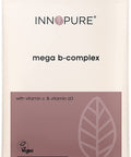 Innopure Mega B Complex - All 8 Essential B Vitamins With Added Vitamin D And Vitamin C - One-A-Day Easy To Swallow Capsule - Vegan Society Certified - Uk Made By Innopure