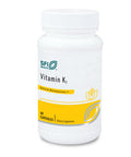 Klaire Labs Vitamin K2-50 Micrograms as Menaquinone-7 MK-7 No Soy Gluten or Dairy (60 Capsules)