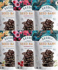 SEEDLY Organic 70% Dark Chocolate Snacking Bark with 20g Protein 50% less sugar Variety Pack Keto Vegan Snacks GlutenFree Low Carb Paleo NonGMO SteviaFree No Weird Additives 3.6oz (Pack of 6)