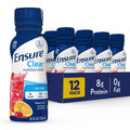 Ensure Clear Nutrition Liquid Drink 0G Fat 8G Of Protein Mixed Fruit 10 Fl Oz (Pack Of 12) & Max Protein Nutrition Shake With 30G Of Protein 1G Of Sugar