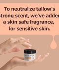 Beef Tallow For Skin, Tallow Face Moisturizer, Grass Fed Beef Tallow And Unadulterated Honey, Soothes Dryness, Repairs The Skin Barrier, 2 Oz