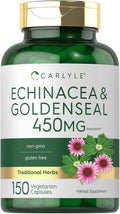 Carlyle Echinacea Goldenseal Capsules | 150 Count | Vegetarian Non-GMO Gluten