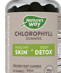 Nature'S Way Chlorophyll Gummies, Internal Deodorant*, Supports Healthy Skin And Body Detox*, Orchard Fruit Flavored, 60 Gummies