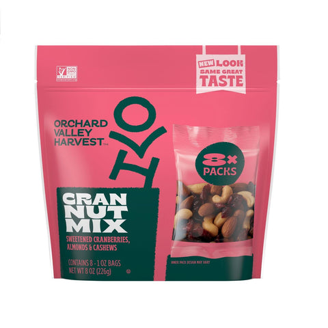 Orchard Valley Harvest Honey Roasted Mixed Nuts, 1 Ounce Bags (Pack of 15), Almonds, Peanuts, Pecans, and Cashews, Gluten Free, Non-GMO, No Artificial Ingredients