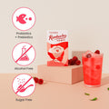 Teazen Kombucha Raspberry Flavor Variety Pack with Classic Eco Bottle (Kombucha Powder 20 Sticks Eco Bottle 1EA x 11.8oz)