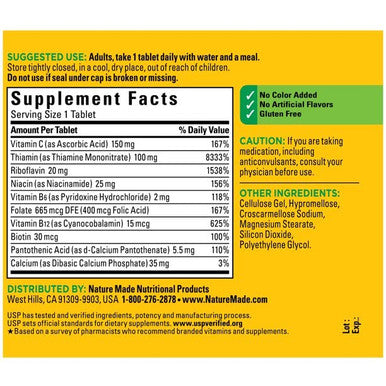 Nature Made Super B Complex Tablets 140 Count (Pack Of 3)