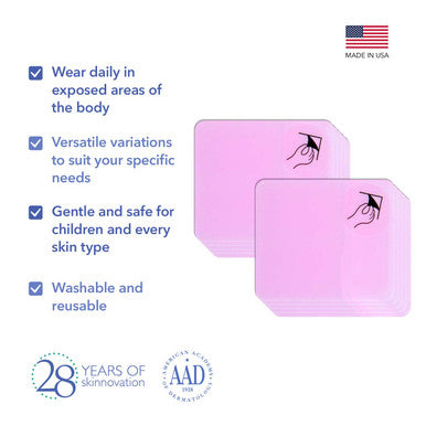 Epi-Derm Tnt Silicone Scar Patches, Effective For Old & Scars, Easily Cut To Size Patches, Thinner & More Comfortable, Premium Grade Silicone Scar Tape, 2 X 2.5 In - 5 Pairs, Clear