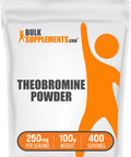 Bulksupplements.Com Theobromine Powder Theobromine Supplement Nootropic Supplement Brain and Energy Support Gluten Free 250Mg Per Servings 400 Servings 100G (3.5 Oz)
