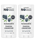 Schmidt'S Aluminum- Vegan Deodorant Charcoal & Magnesium With 48 Hour Odor Protection 2 Count For Women And Men Natural Ingredients Cruelty- 2.65 Oz Pack Of 2