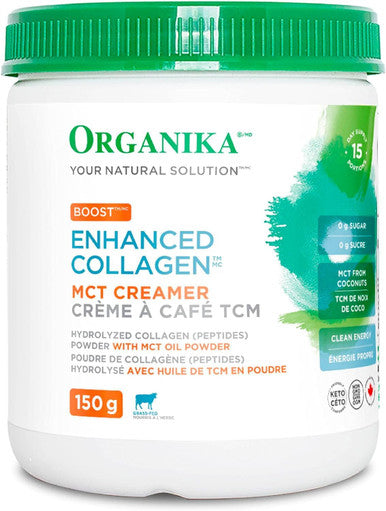 Organika Enhanced Collagen Boost With Mct Oil Powder And Vanilla - 150G & Chicken Bone Broth Powder- Range And Vegetarian Fed Chickens- Keto Friendly, High Protein And Mineral Content- 300G