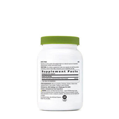 Gnc Superfoods Spirulina Whole Plant Powder Capsules - 100 Capsules (100 Servings)
