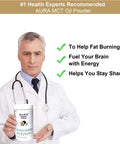AURA MCT Oil Powder from Pure Coconut, Keto Creamer, Brain and Body Fuel, Keto Supplement Powder, Great for Ketogenic Diet, Medium Chain Triglycerides