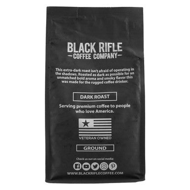 Black Rifle Coffee Company Murdered Out Extra Dark Roast Ground Coffee Columbian Roast With Bold Aroma And Smoky Flavors Helps Support Veterans And First Responders 12 Ounce Bag