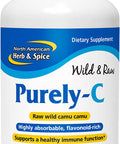 North American Herb Spice PurelyC 120g Bulk Powder Raw Whole Food Vitamin C Healthy Immune Function Highly Absorbable FlavonoidRich NonGMO 40 Servings