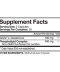 Nutrivein Liposomal Glutathione Setria 700mg - 60 Capsules - Pure Reduced Glutathione - Master Antioxidant for Optimal Cell Protection, Liver Cleanse, Brain and Immune Function