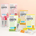 Teazen 5 Flavors 50 Sticks Variety Pack Kombucha Lemon Peach Berry Pineapple Citron Flavor (50 Sticks)