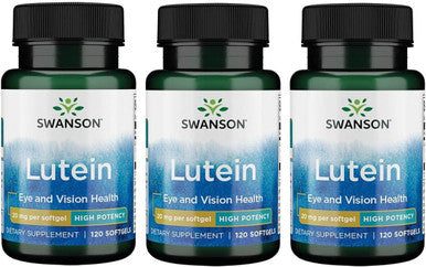 Swanson Lutein 20 Milligrams 120 Sgels (3 Pack)