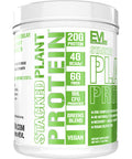 Evlution Nutrition Stacked Plant Protein Powder, Vegan, Non-GMO, Gluten-Free, Probiotics, BCAAs, Fiber, Complete Plant-Based Protein Complex, 1.5 LB ( Vanilla)