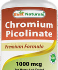 Best Naturals Chromium Picolinate 1000mcg 240 Tablets