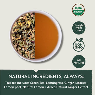 Luxmi Estates - Green Tea Detox Variety Tea Pack (2 Pack) - With Lemongrass Ginger Rose Jasmine Green Tea | Natural Detox Healthy Cleansing Antioxidant Blend - 50 Organic Herbal Tea Bags