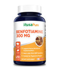 NusaPure Benfotiamine 300mg 180 Veggie Caps (Non-GMO,Vegan & Gluten-Free)
