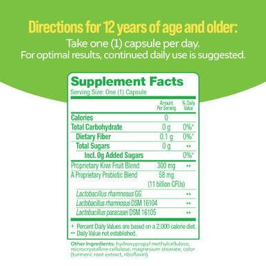 Culturelle Advanced Regularity Probiotic Prebiotic Fiber Helps Restore Regularity and Reduce Occasional Constipation Gas and Bloating Gluten Free NonGMO 30 Count Multi