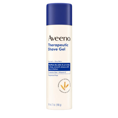 Aveeno Therapeutic Shave Gel With Oat And Vitamin E To Help Prevent Nicks And Cuts Soothes Dry Skin And Provides A Close Smooth Shave With Less Irritation Fragrance- 7 Oz