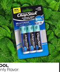Chapstick Moisturizer 2-In-1 Lipcare 6-Pack (3 Original 3 Cool Mint) ÃƒÂ¢Ã¢â€šÂ¬Ã¢â‚¬Å“ 8-Hour Lip Balm With Broad Spectrum Spf Aloe & Vitamin E 0.15 Ea