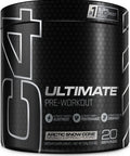 C4 Ultimate Pre Workout Powder Arctic Snow Cone Sugar Free Preworkout Energy Supplement for Men and Women 300mg Caffeine + 3.2g Beta Alanine + 2 Patented Creatines 20 Servings