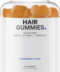 Codeage Hair Gummies Biotin 5000 mcg Sugar Growth Gummy Vitamins A C B6 B12 D3 Zinc Inositol Supplement Women & Men Pantothenic Folic Acid Nails Skin Strawberry Coconut Flavor 60 ct