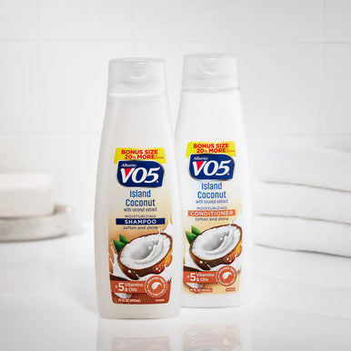 Alberto Vo5 - Island Coconut Moisturizing Shampoo - Hydrating Shampoo - With Coconut Milk Vitamin E And Biotin - Long Lasting Fragrance - 15 Oz