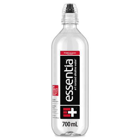 Essentia Water LLC, Ionized Alkaline Bottled Water; 99.9% Pure, Infused with Electrolytes, 9.5 pH or Higher a Clean, Smooth Taste, 20 Fl Oz (Pack of 24)