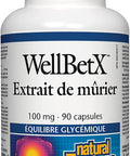 Natural Factors WellBetX Mulberry Extract Herbal 90 Capsules