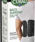 Curad Back Support with Dual- Pulley System Size S/M - Adjustable Compression