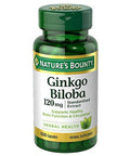 Nature's Bounty Ginkgo Biloba 120Mg 100 Capsules (Pack Of 4)