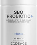 Codeage SBO Probiotics 50 Billion CFUs Per Serving Multi Strain Soil Based Organisms Blend and Organic Fermented Botanical Blend Shelf-Stable 90 Capsules