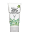 DERMA E Vitamin E Fragrance Free Sensitive Skin Shea Hand Repair Cream Intensive Therapy Hand Cream Cruelty Free Unscented Hand Lotion for Dry or Cracked Skin, 2 oz