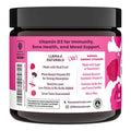 Llama Naturals Vitamin D3 Vegan Organic Immune Support Supplement Vitamin D Gummies for Adults and Kids Real Fruit Gummy Vitamins Promotes Bone Health No Added Sugar Cane Raspberry 120 Ct