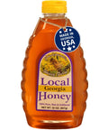 Peach Honey, 32oz, Raw & Unfiltered, Sweetwater Creek Honey Farm | 100% Raw, & Unfiltered, Peach-Infused to Perfection, Beekeeper Owned and Operated, Natural Sweetener, Sugar Replacement