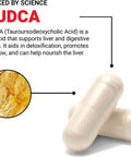 Force Factor TUDCA Liver Support Supplement Powerful Bile Salt for Gallbladder Health and Liver Health Tauroursodeoxycholic Acid Clinical Dose Vegan Friendly Non-GMO 60 Vegetable Capsules