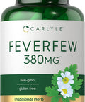 Carlyle Feverfew Capsules 380mg | 180 Count | Traditional Herb Extract | Non-GMO Gluten