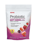 Gnc Probiotic Soft Chews With Fiber - Mixed Berry, 30 Chews, Supports Digestive And Immune Health