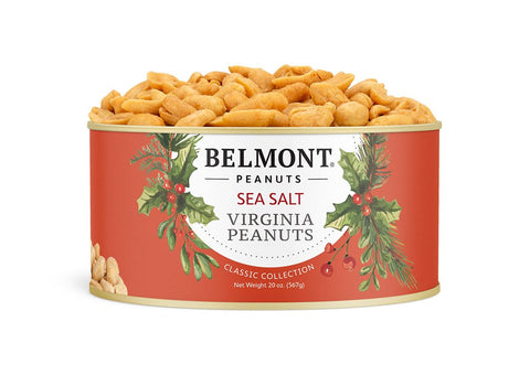 Belmont Peanuts Gourmet Sea-Salted Virginia Peanuts, 20 oz (1 Pack) ÃƒÂ¢Ã¢â€šÂ¬Ã¢â‚¬Å“ Only 3 Simple Ingredients, No Preservatives, 7g Protein ÃƒÂ¢Ã¢â€šÂ¬Ã¢â‚¬Å“ A Premium, Salty, Crunchy, Hand Seasoned Snack